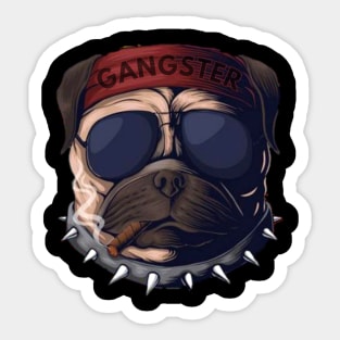 Gangster Dog Sticker